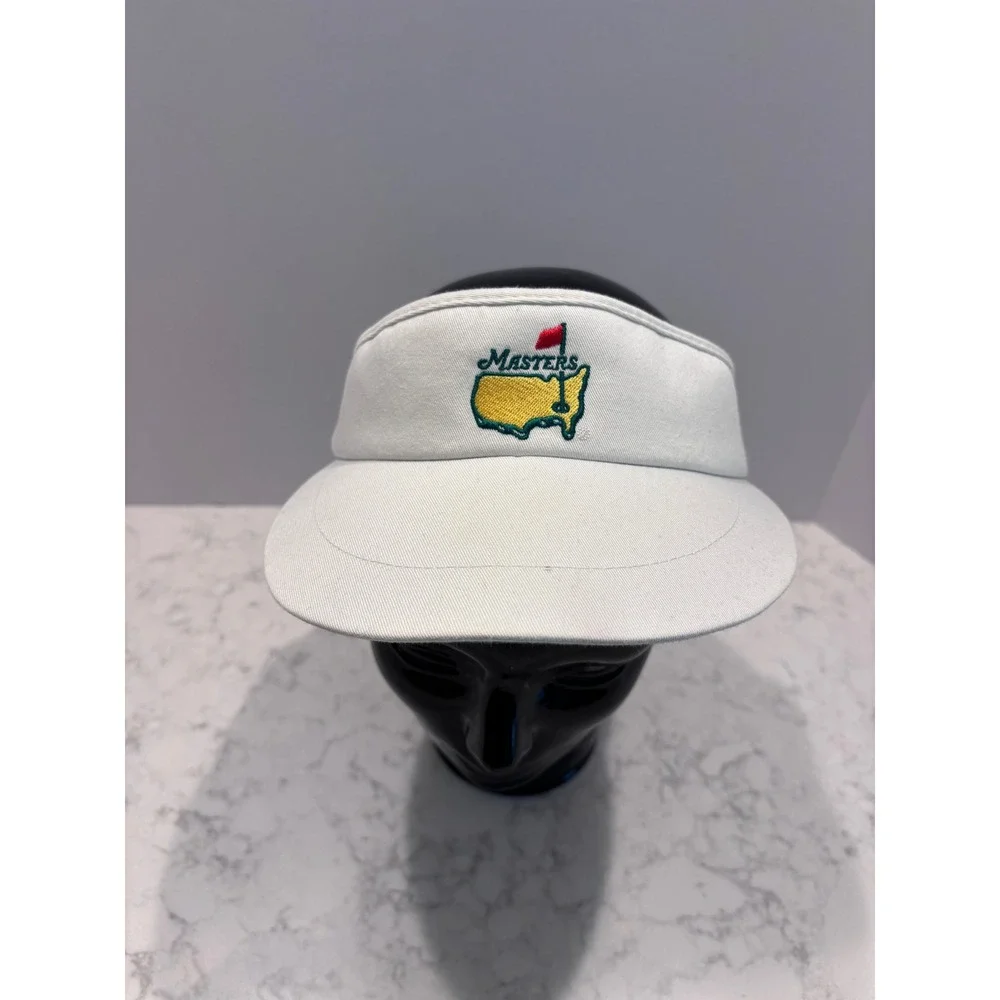 Masters Tournament Golf Visor American Needle White Cotton Adjustable‎ Hat